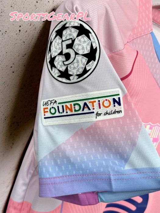 25/26 FC BARCELONA Koszulka PINK Champions League Rozmiary S / M / L
