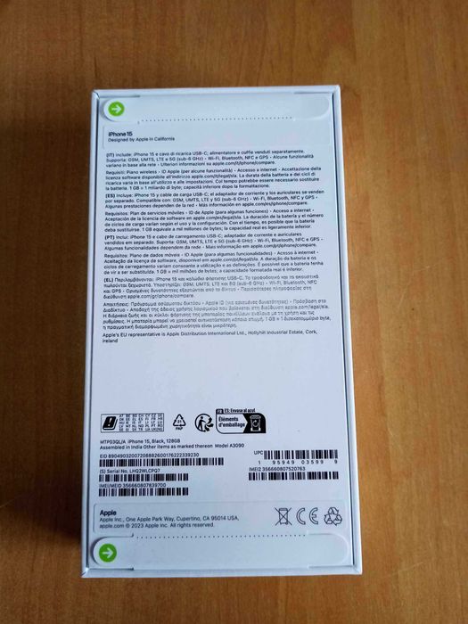 iPhone 15 128Gb com StarterPack (Novo, selado c/ garantia)