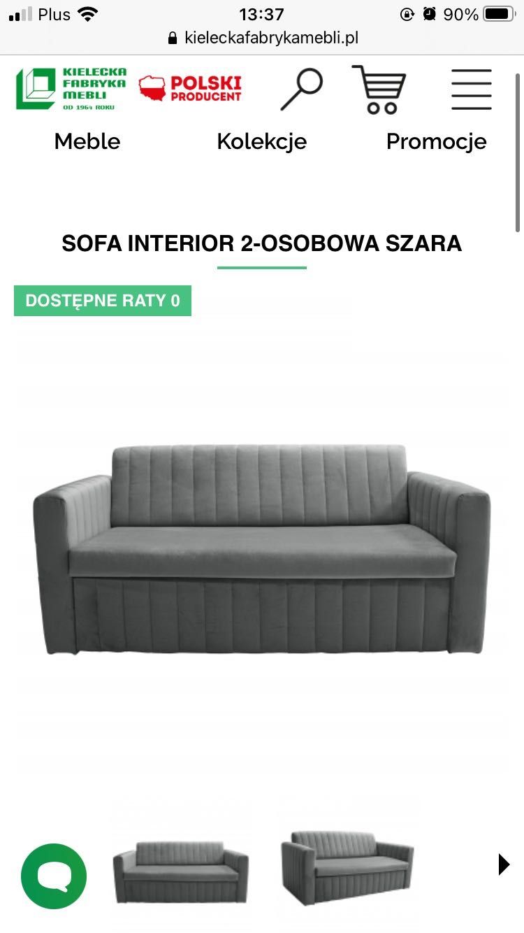 Sofa 2 - osobowa rozkładana z funkcją spania