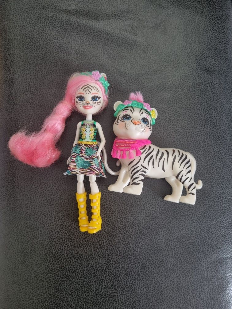 Mattel Enchantimals Lalka z dużym zwierzątkiem Tygrys i Hipopotam