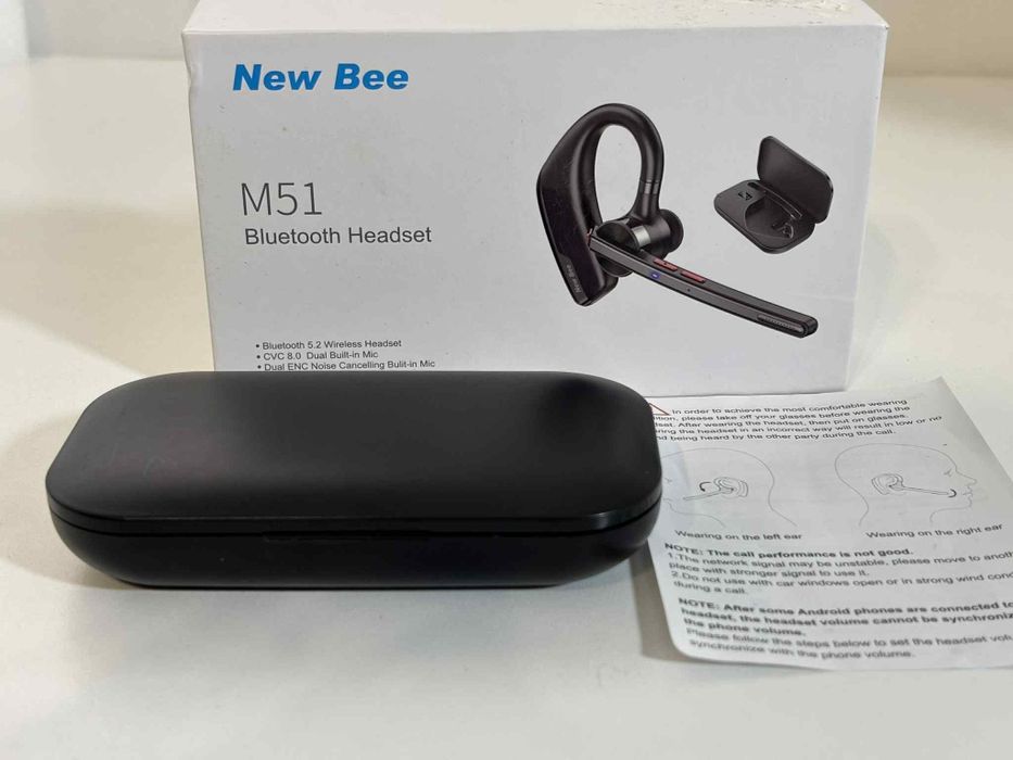 Słuchawka Bluetooth 5.2 z etui ładującym