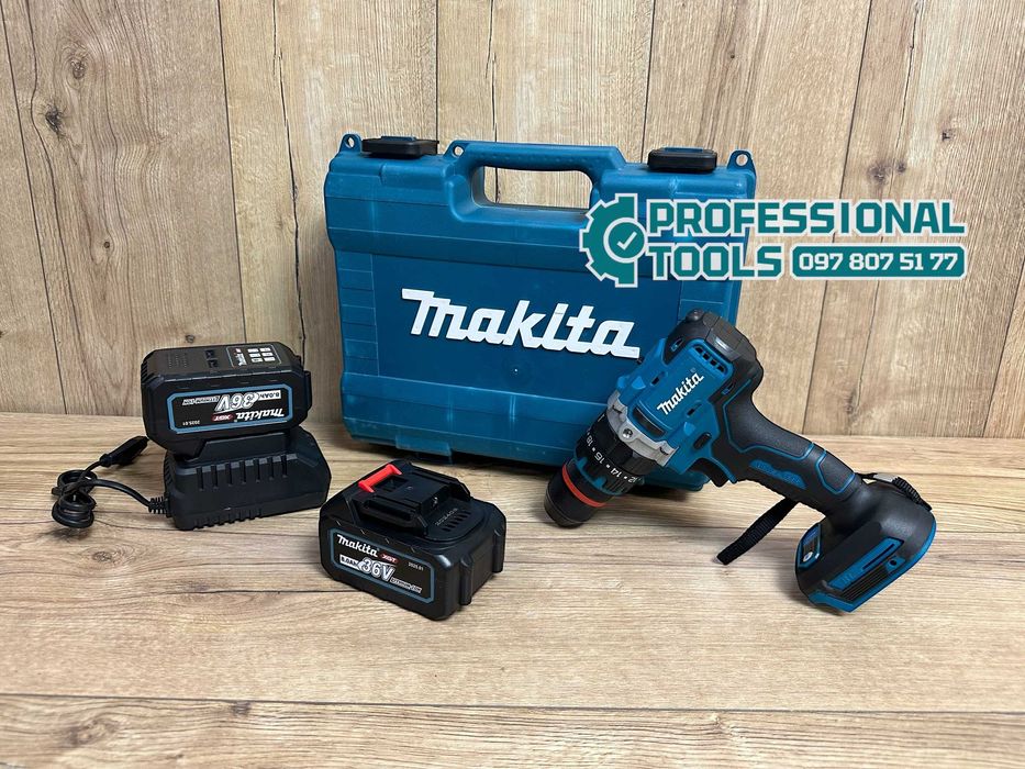 Акумуляторний Шурупокрут Makita DHP487BL має зажимний патрон 120Nm 13m