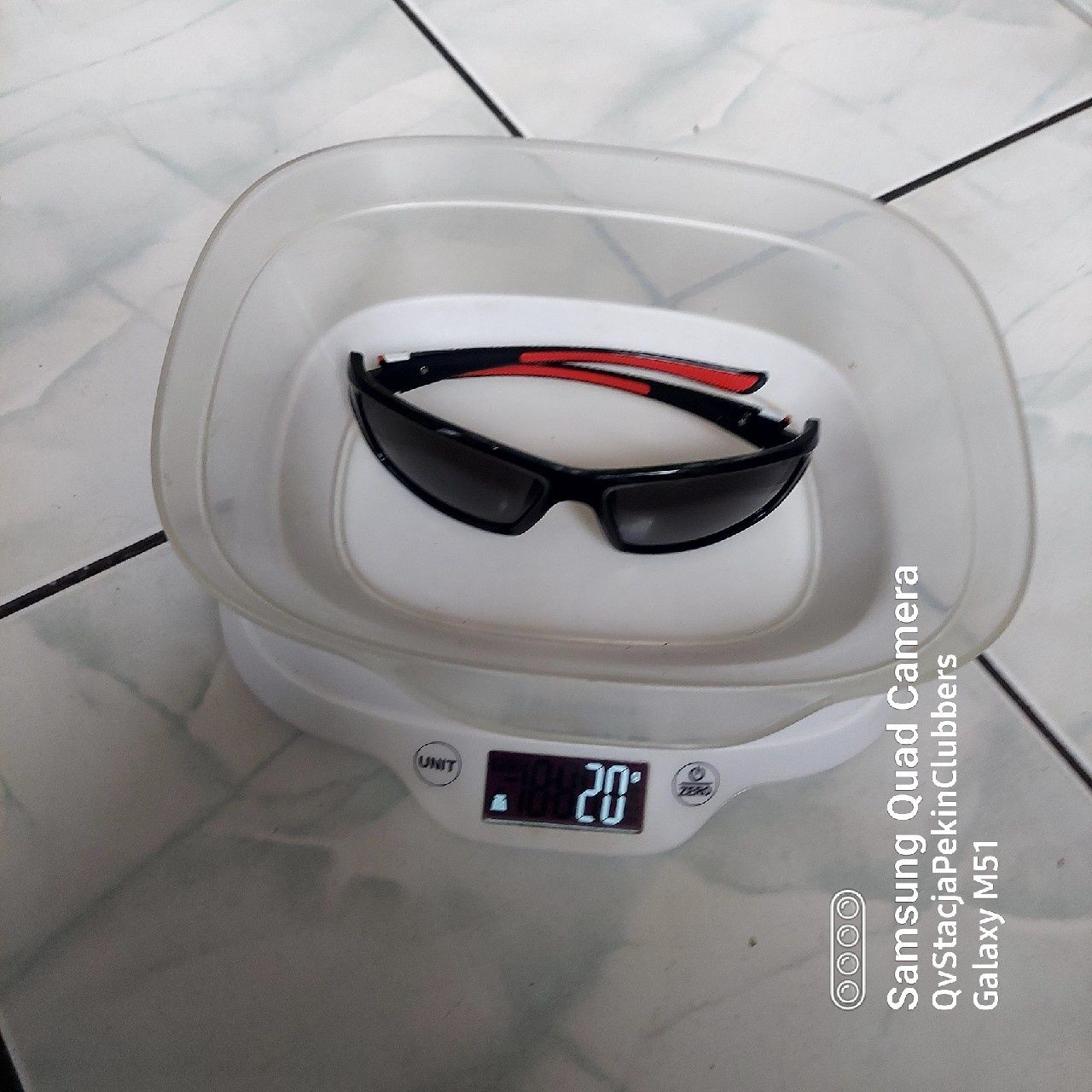 Okulary Sport POLARIZED BLACK - RED+White UV+400