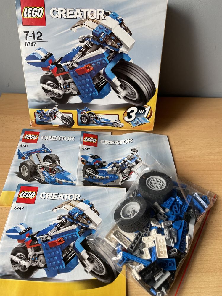 LEGO 6747 Creator 3w1 - Ścigacz Motor Motocykl