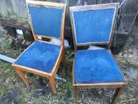 Krzesła stare tapicerowane PRL