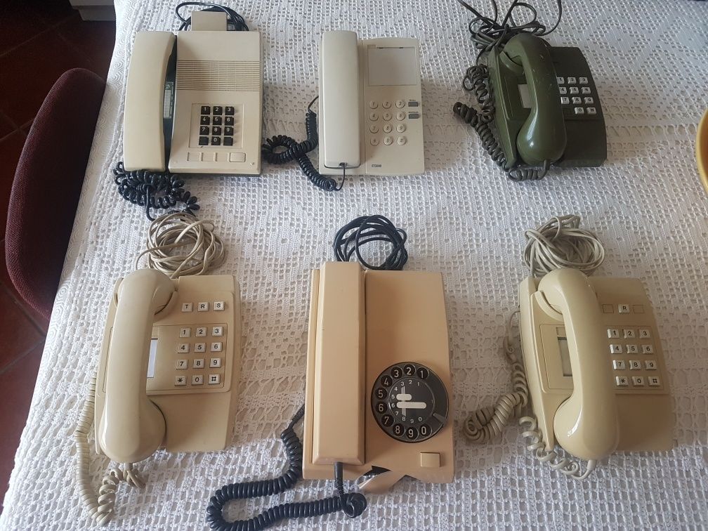 Telefones vintage  a funcionar