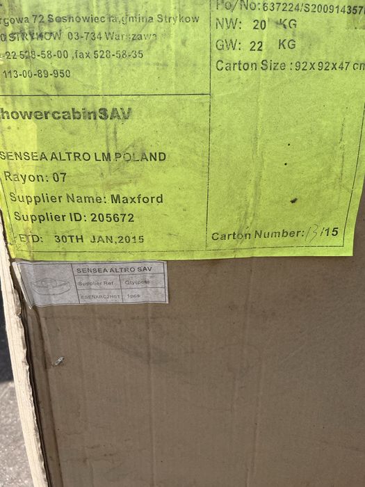 Brodzik z siedziskiem wysoki 90x90x45 Sensea