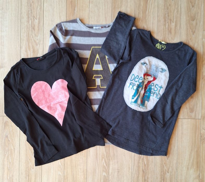 Zestaw trzech bluzek