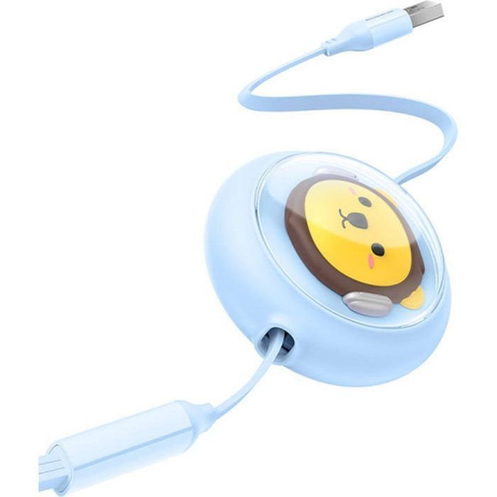 BASEUS kabel zwijany 3w1 USB A do Micro USB / Lightning / Typ C 3.5A