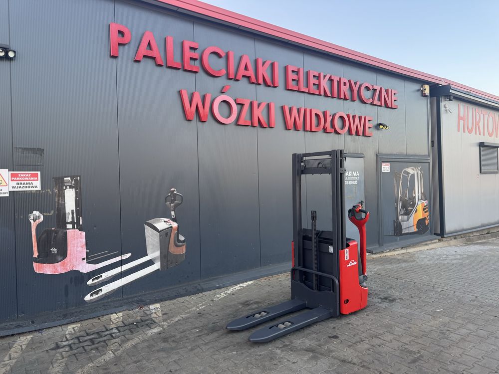 Paleciak elektryczny Linde 2019 r 1200 kg 290 cm wózek jak Nowy L 12