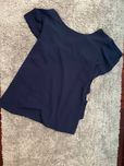 Blusa azul fluída