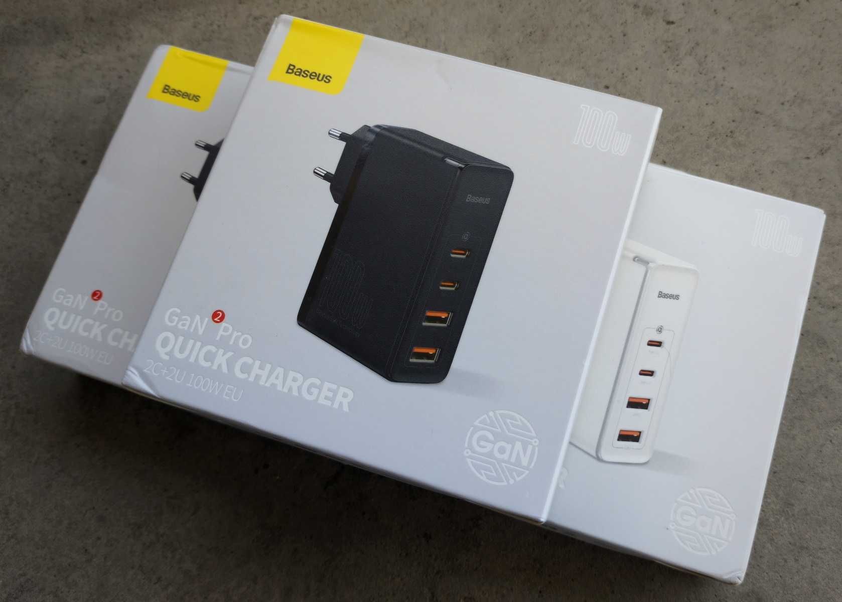 Зарядний пристрій 100W BASEUS GaN2 Pro - Блок живлення + Кабель 100Вт