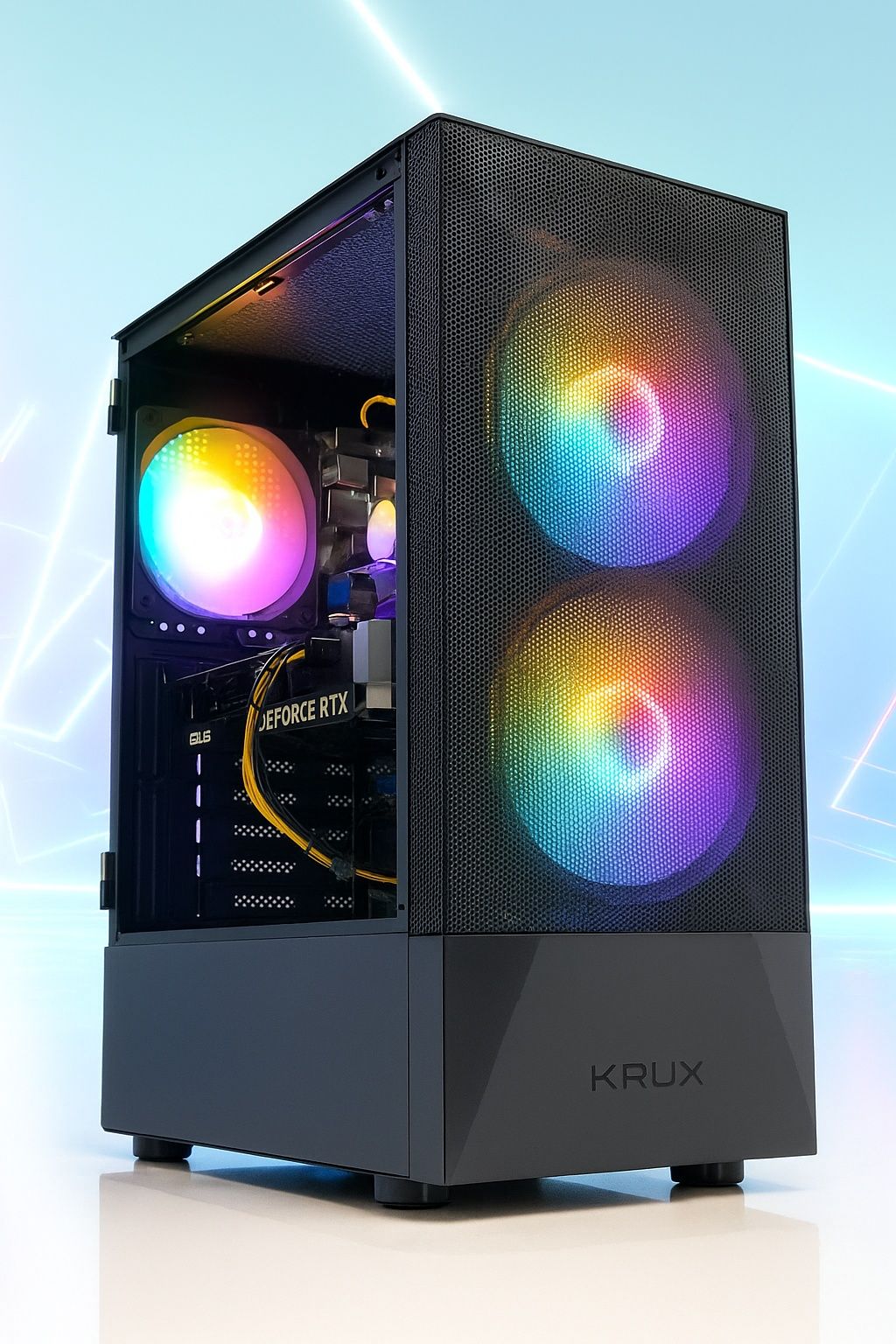 Komputer Gamingowy Intel i7_RTX-3050,16GB RAM, SSD-512, 500W, W10 !RGB