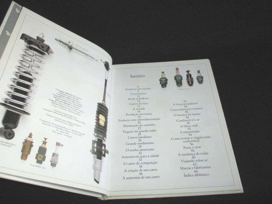 Livro Automóveis Enciclopédia Visual Verbo
