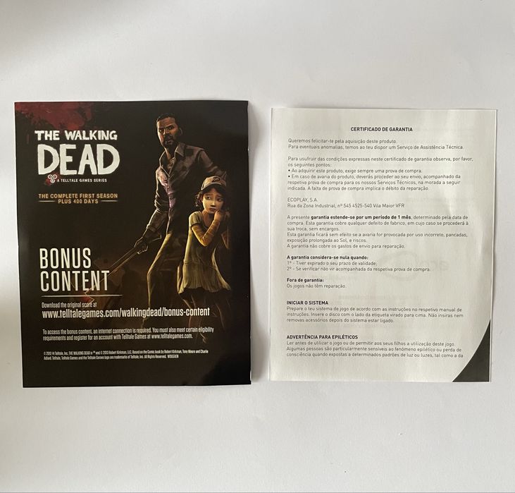 The Walking Dead Complete First Season PS4 | CIB | PAL | Completo