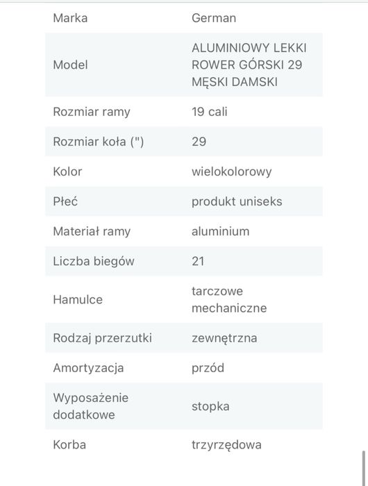 Rower górski  29”