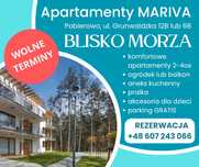 Apartament Blisko Morza Pobierowo - ogródek lub balkon -noclegul. Grun