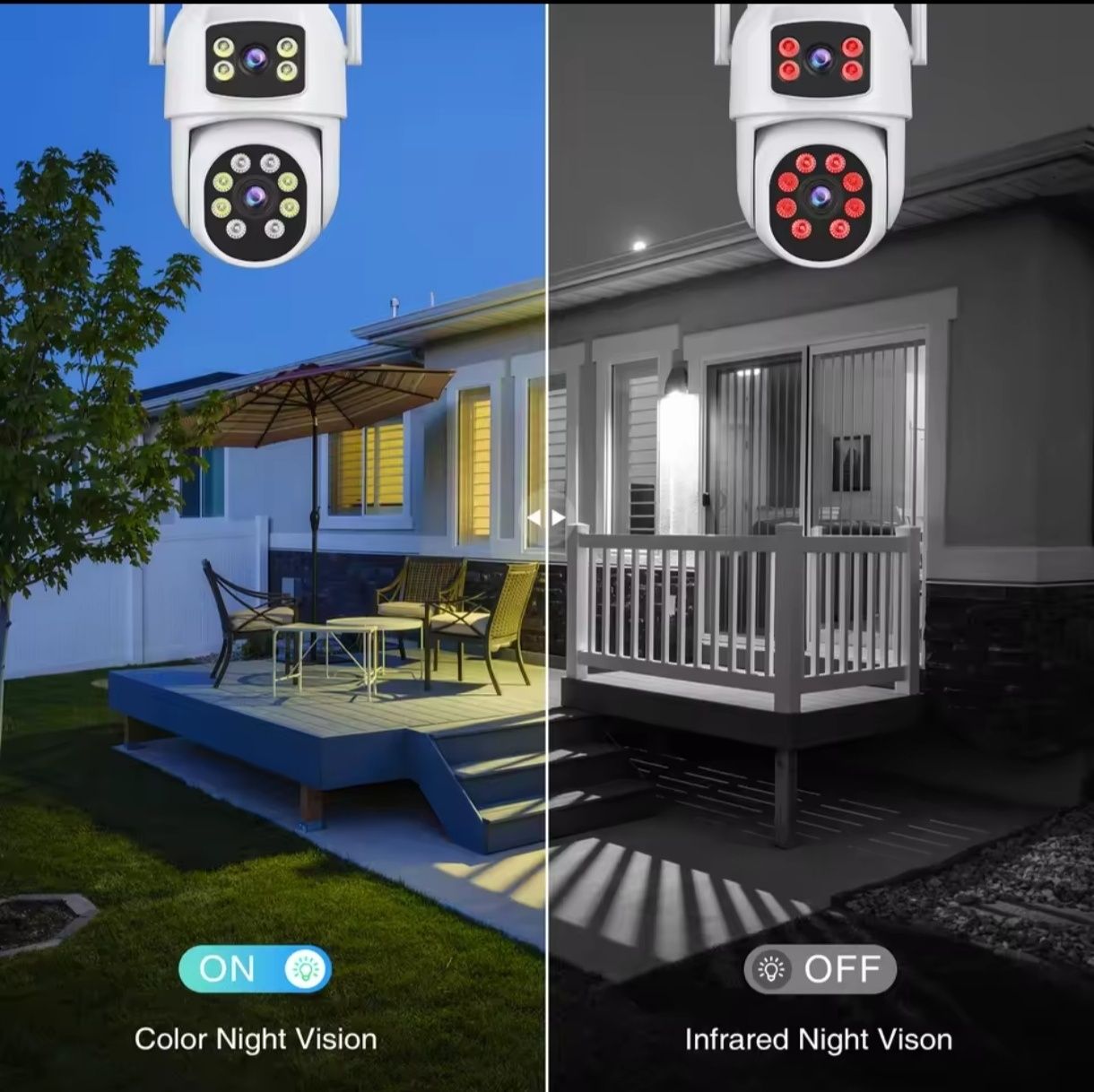 Подвійна вулична Wi-Fi камера