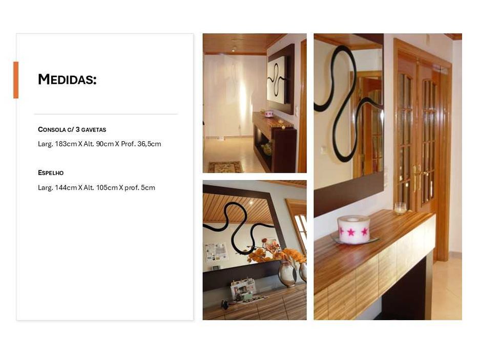 Consola de entrada & Espelho