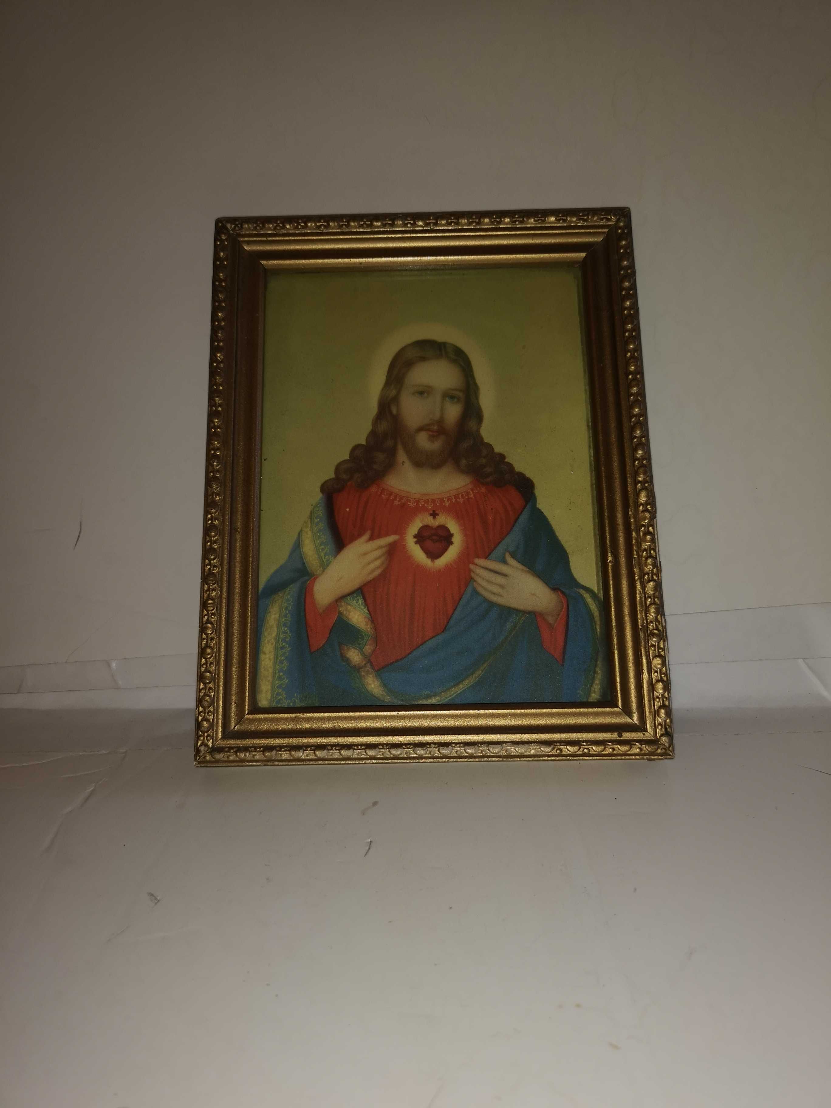 Obraz w złotej ramie PANA JEZUSA