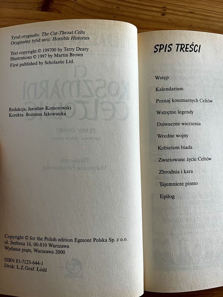 Strrraszna Historia - Ci Koszmarni Celtowie wydanie z roku 2000