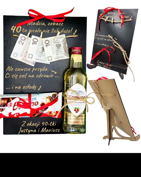 Ramka na pieniądze PREZENT 30 wcale nie tak dużo 40_50_60itd z oparcie