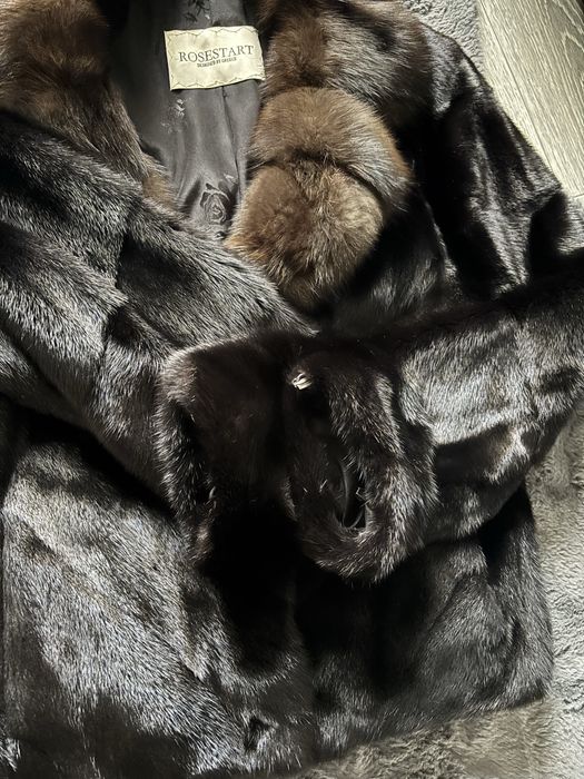 Норкова шуба з соболем автоледі