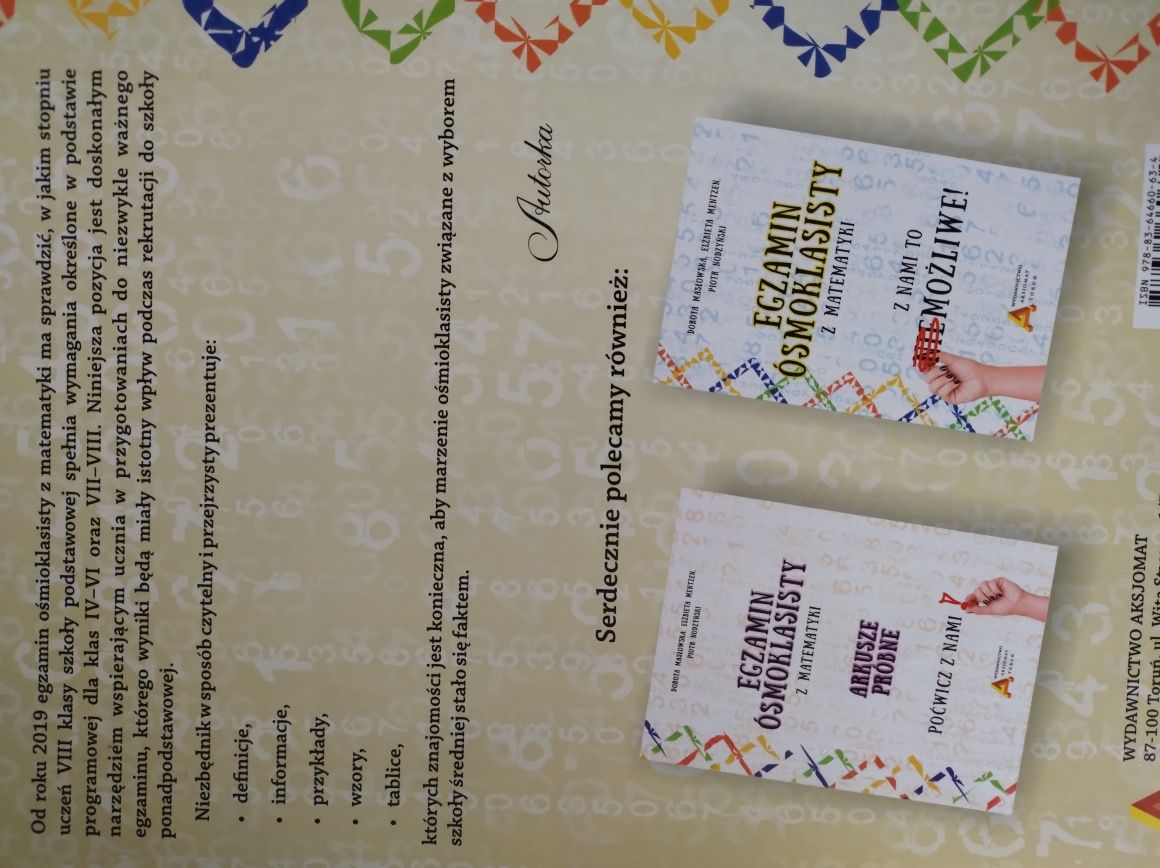 Niezbędnik ósmoklasisty z matematyki