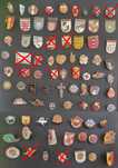 Pins antigos desporto, localidades marcas