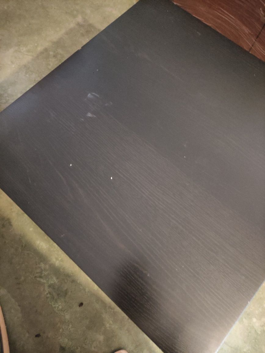 Mesa apoio IKEA Preta com bancos