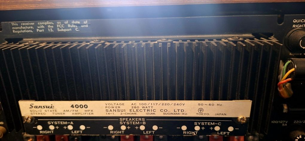 Sansui 4000 . Gwarancja od Audio Vintage.  Stan b.dobry
