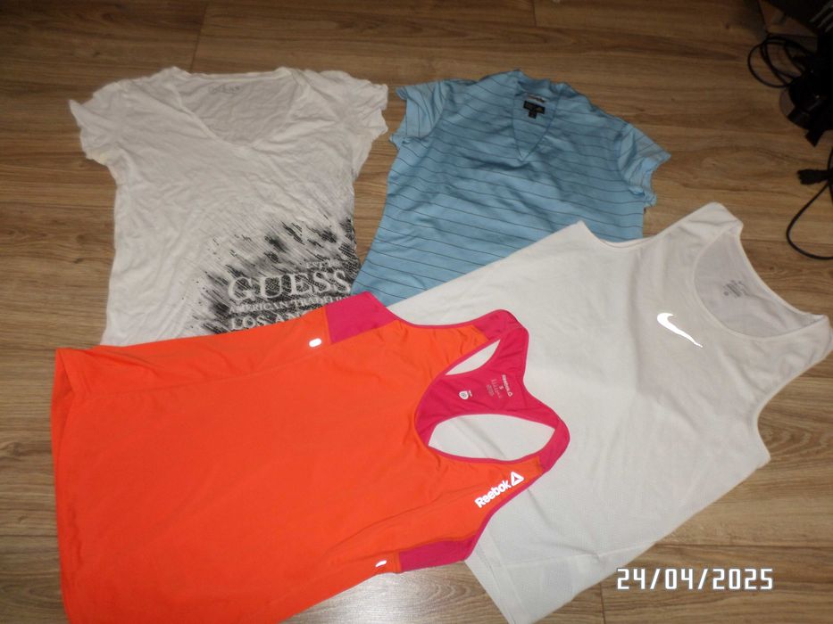 4 firmowe koszulki damskie -sportowe -XS/S-36