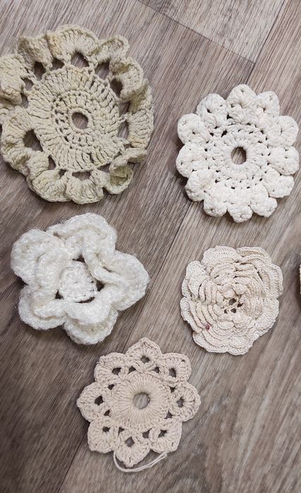 Образцы, заготовки вязаные крючком для уроков труда одним лотом