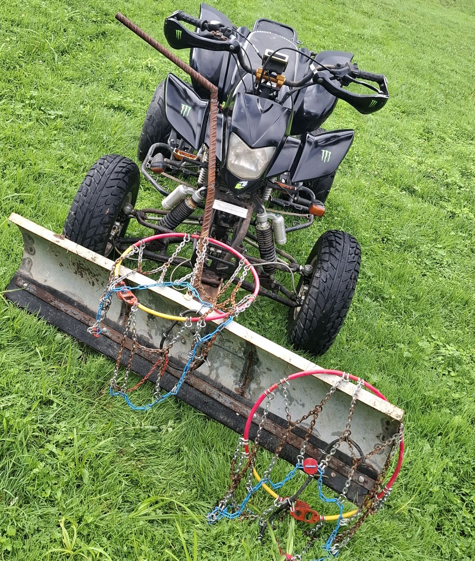 Quad Bashan 250 +przyczepka i pług