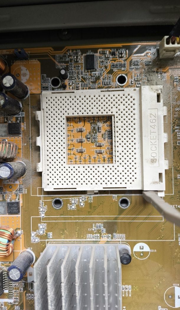 Komputer PC na części, płyta ASUS, Athlon 2,2