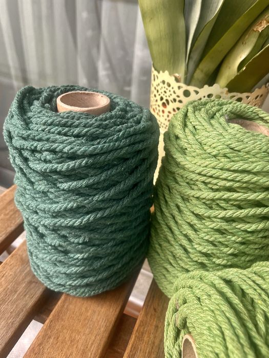 Fio mecrame 5mm +_ 70 mt 320 gr , 3,50€ fabricado em Portugal