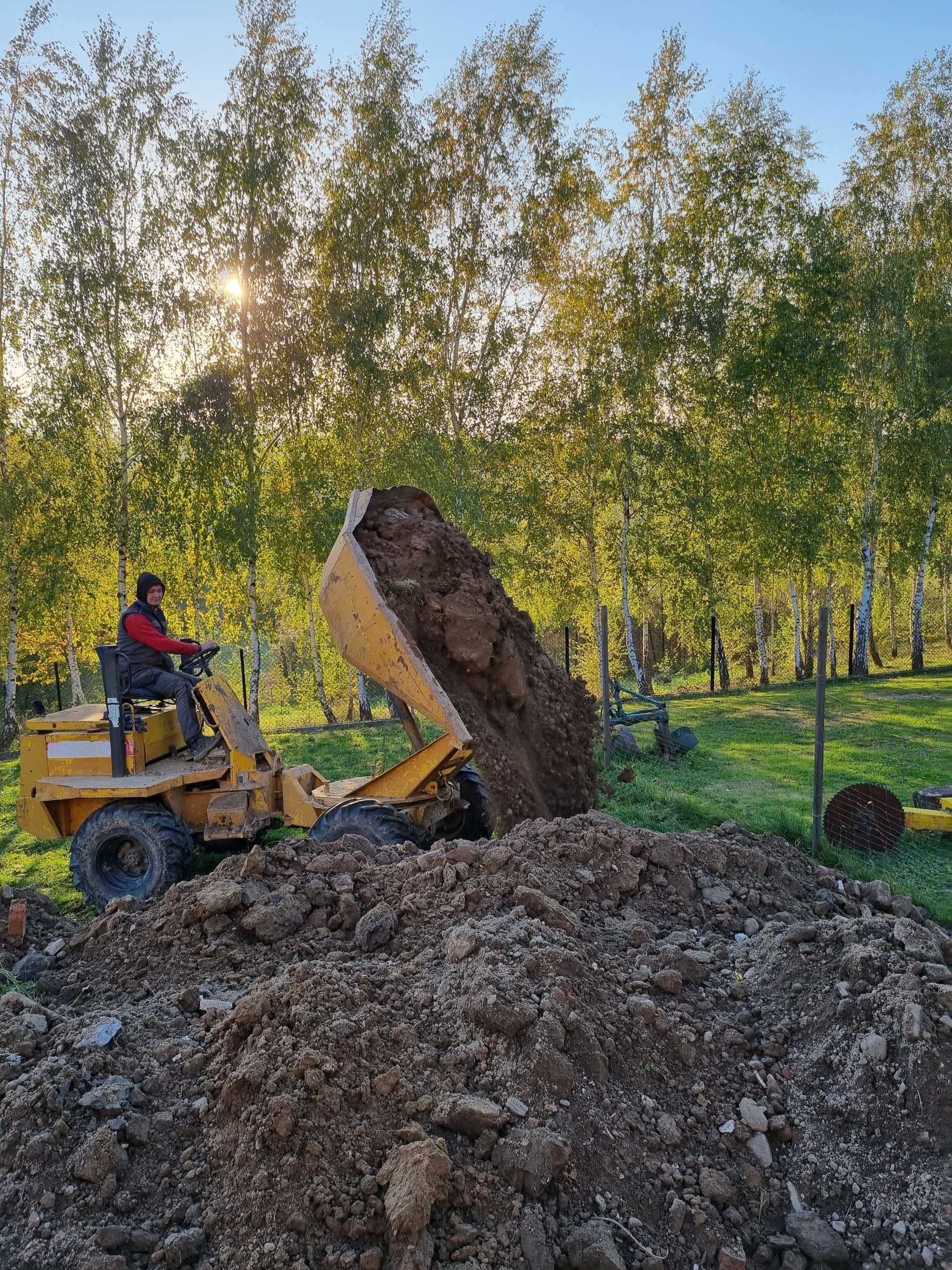 Usługi koparką WOLNE TERMINY roboty ziemne  niwelacja terenu+wywrotka