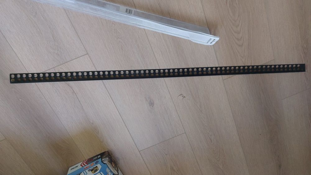 Listwa spadkowa krawędziowa czarny mat 120 cm prawa do odpływów linio.