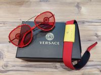 Яскраві червоні сонцезахисні окуляри 2232 від Versace! Оригинал!