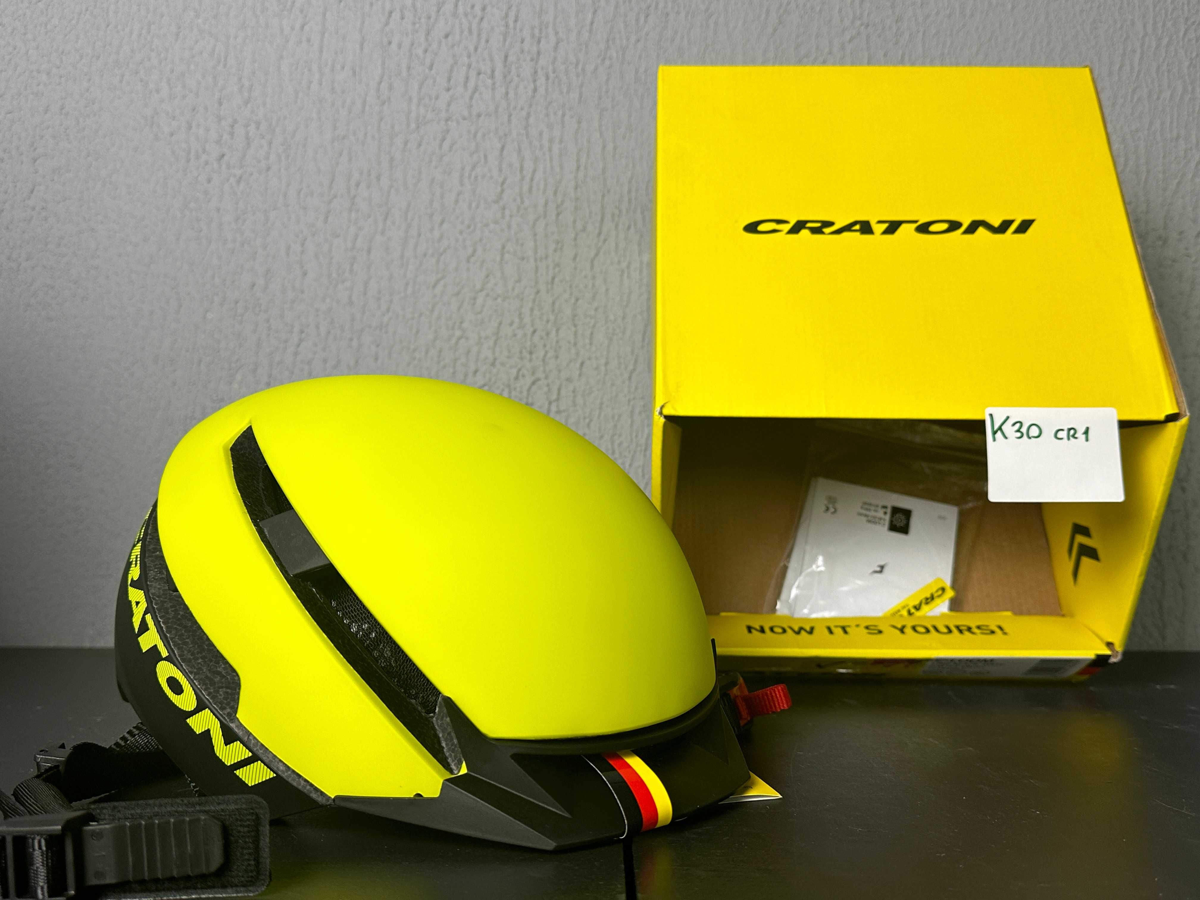 Kask CRATONI C-loom lime-black matt S-M