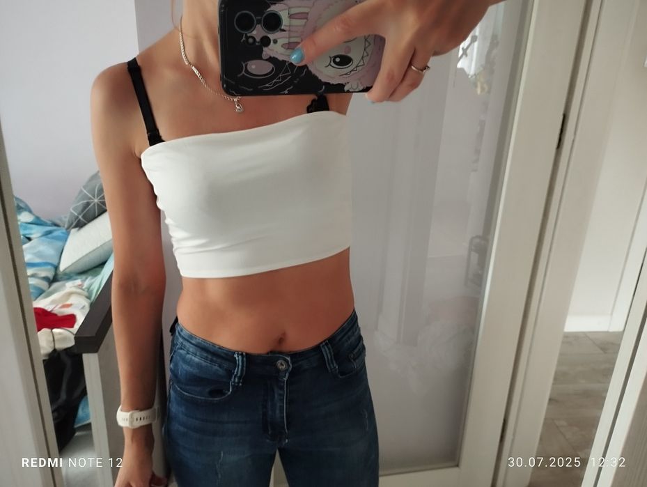 Bluzka crop top S