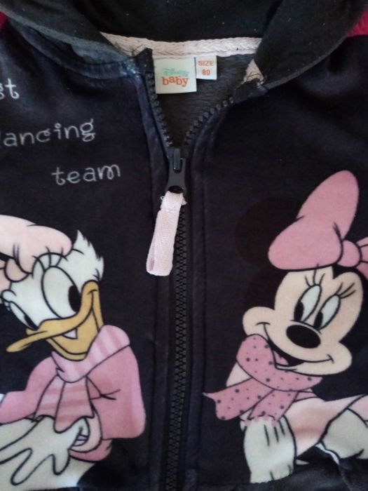 Bluza Disney myszka Minnie i Daisy uszy falbanka rozmiar 80