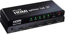 SPLITTER HDMI obrazu dźwięku 1x4 3D HDCP 1.4 4Kx2K 2160p