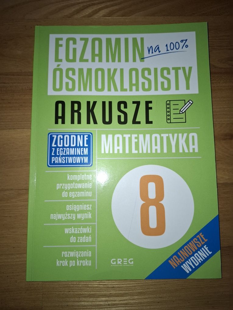 Egzamin ósmoklasisty Matematyka arkusze Greg