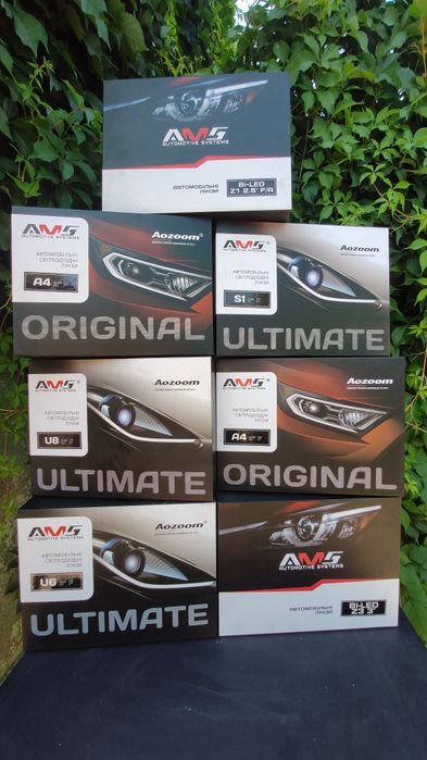 Bi-led лінзи лампи Lemarix AMS Sigma Mercedes BMW Toyota Lexus