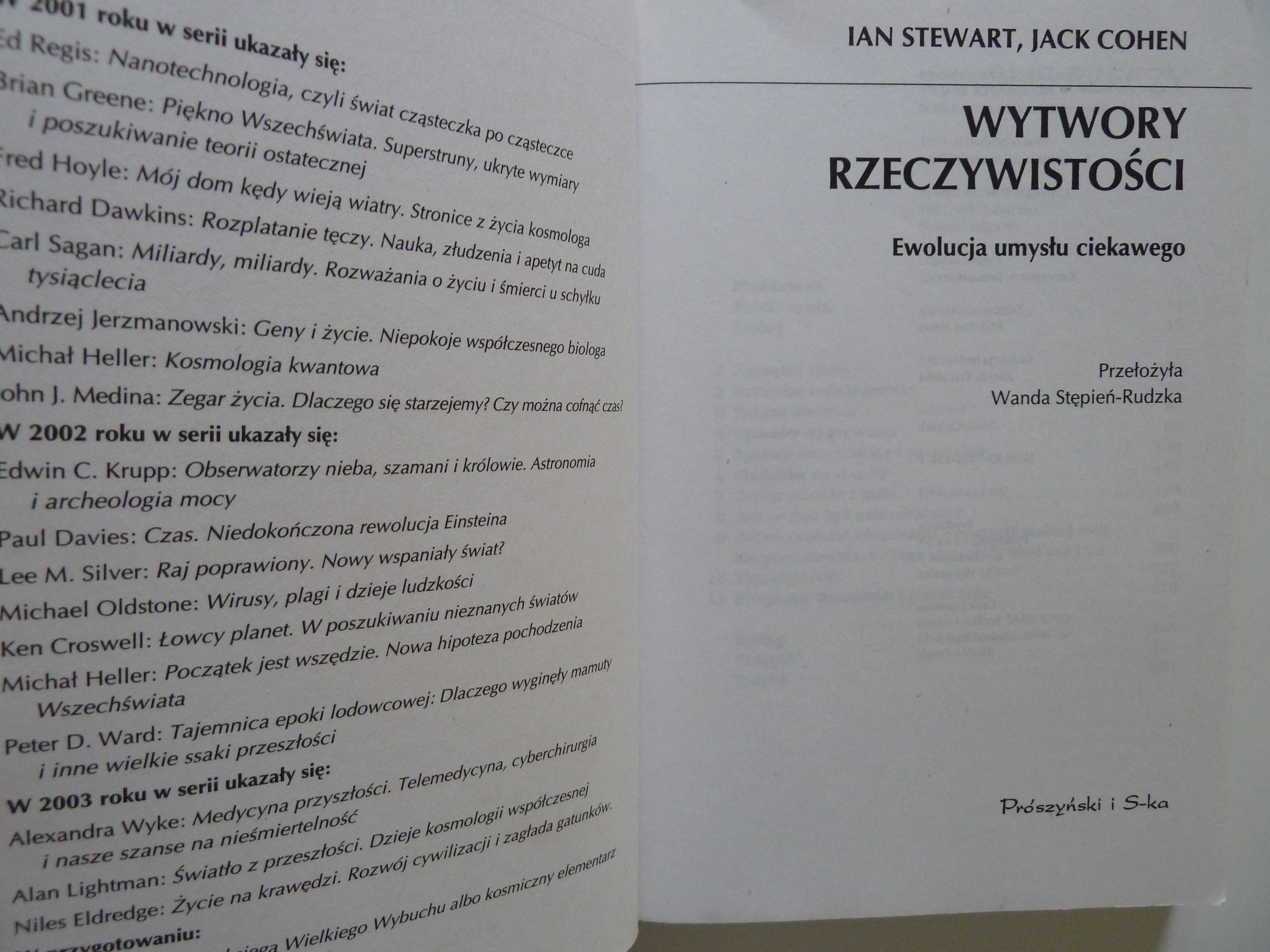 Ian Stewart Jack  Cohen  Wytwory rzeczywistości