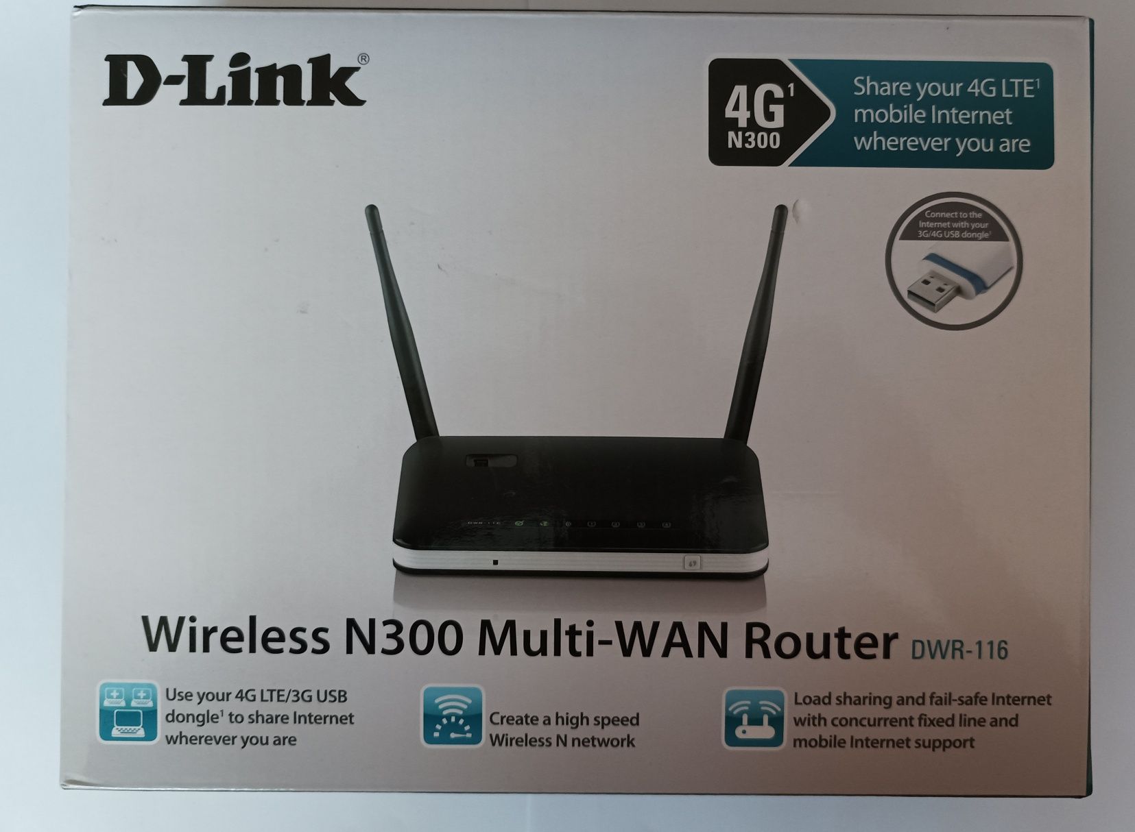 Router D-Link Wireless N300 Multi-WAN DWR-116
