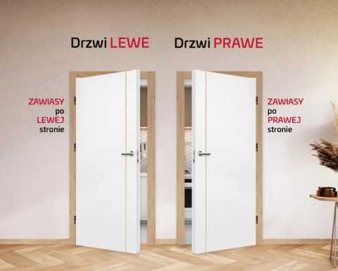 Drzwi drewniane sosnowe wewnętrzne