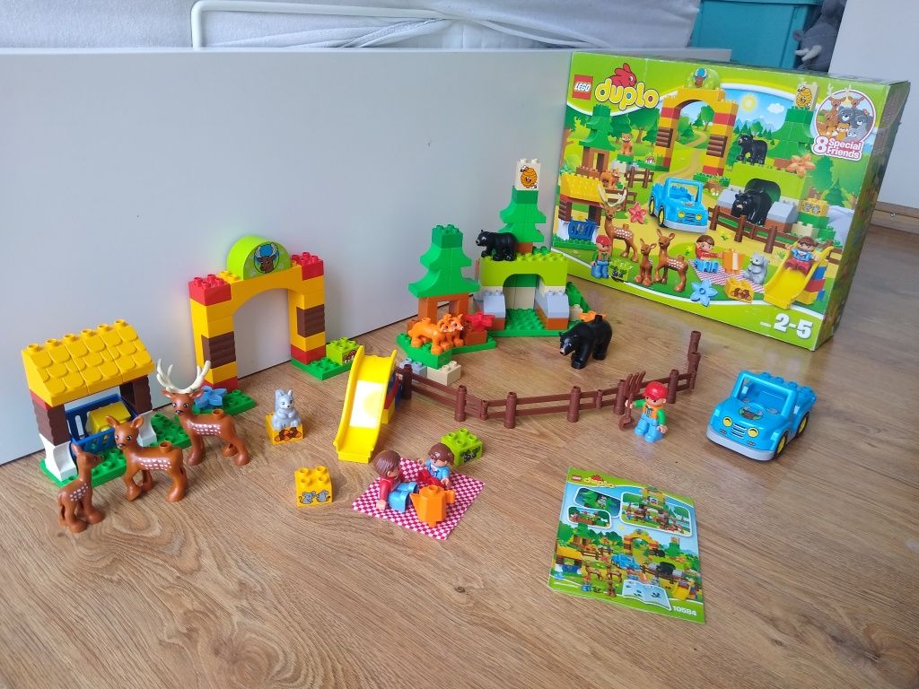 LEGO Duplo Leśny park 10584 kompletny pudełko instrukcja