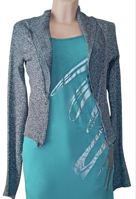 Szare Bolerko długi rękaw Aggi M (38)